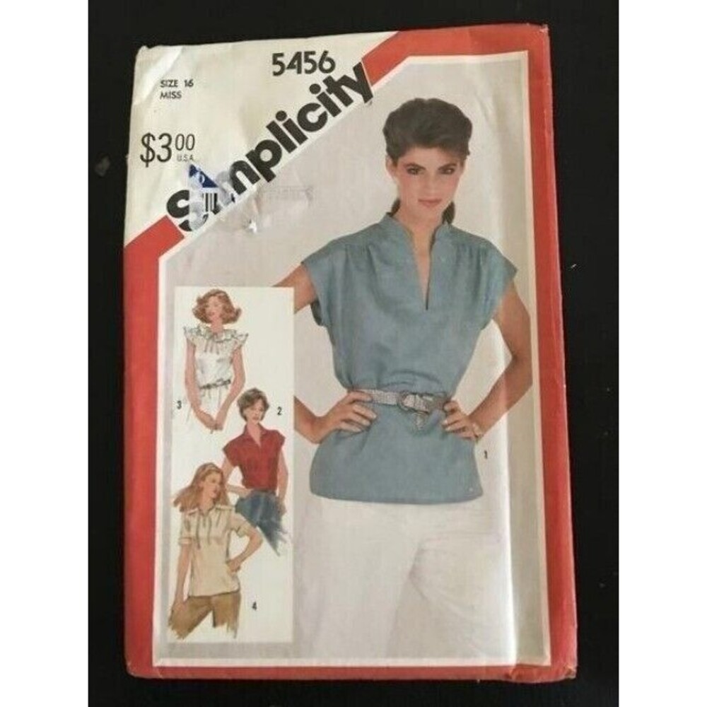 #5456 Simplicity Vintage Womens top sewing pattern size 16